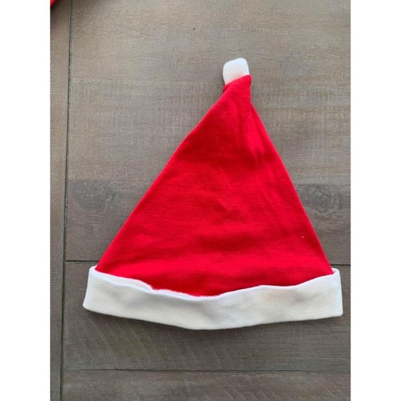 Toddler/Infant 12 month Red Santa one piece outfit w/hat - Picture 2 of 3